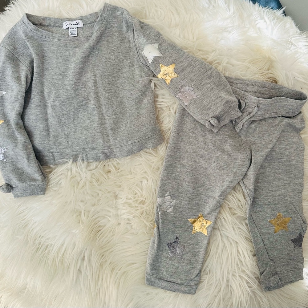 Splendid Kids Gray Set with Star Accents